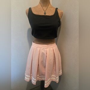 Hot Topic Light Pink Skater Skirt